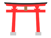 霊峰石鎚山の天狗と鳥居