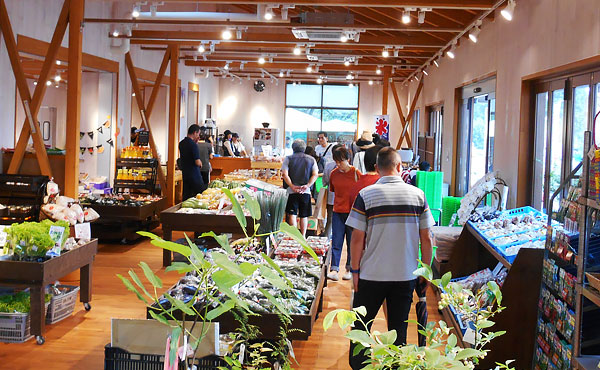 小松おあしす市場の店内の様子